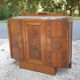 Art deco oak and marble sideboard