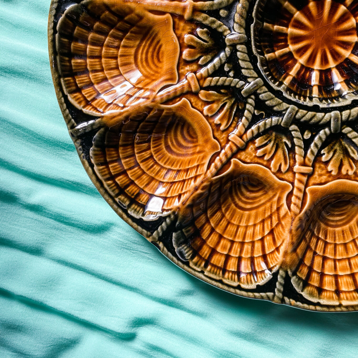 Oyster dish Sarreguemines