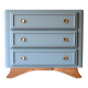 Commode vintage en chêne massif, pieds moustache
