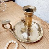 Cellar rat candle holder and brass extinguisher