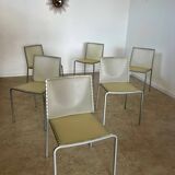 Lot of 6 Zip model chairs by Italian design Marco Maran for Desalto vintage chair