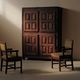 Four-door solid wood furniture, 18th century