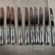 12 dessert knives François Frionnet silver metal for cheese and dessert