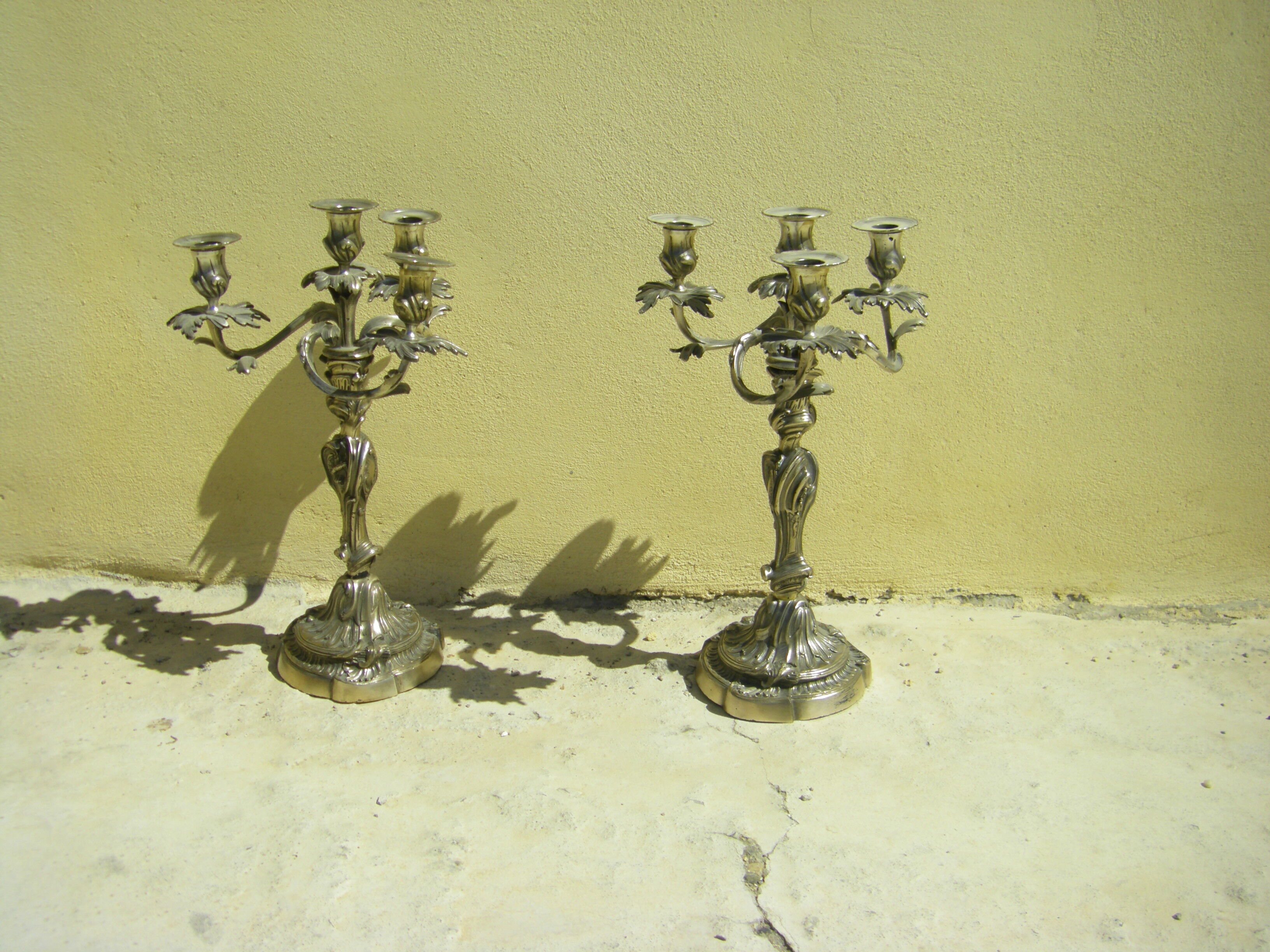 Pair of antique candlesticks