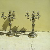 Paire de chandeliers ancien