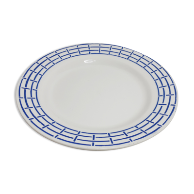 Assiette plate en faience de Digoin Sarreguemines , ''Digne