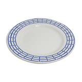 Flat faience plate by Digoin Sarreguemines , "Digne"