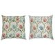 SET OF 2 - 100% Silk Accent Pillow Covers. A pair of Cushion Covers. Handmade Throw Pillows