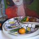Three vintage free-form ceramic ravine dishes from the 1950s