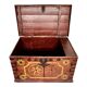 Afghan dowry chest in painted wood