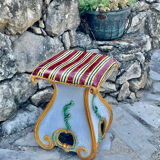 Italian ceramic garden stool