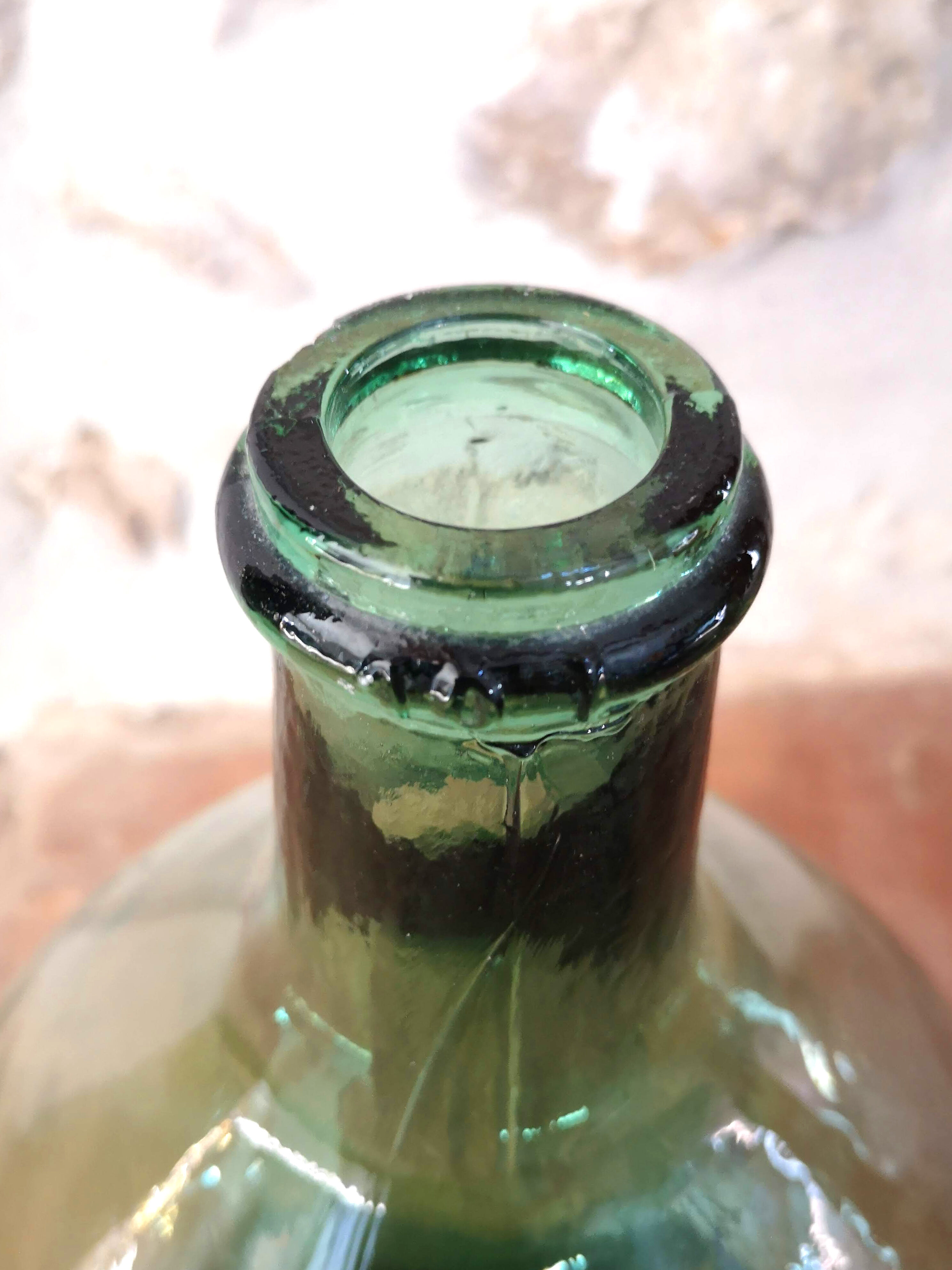 Demijohn green of 10 L