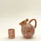 Clay jug and cups