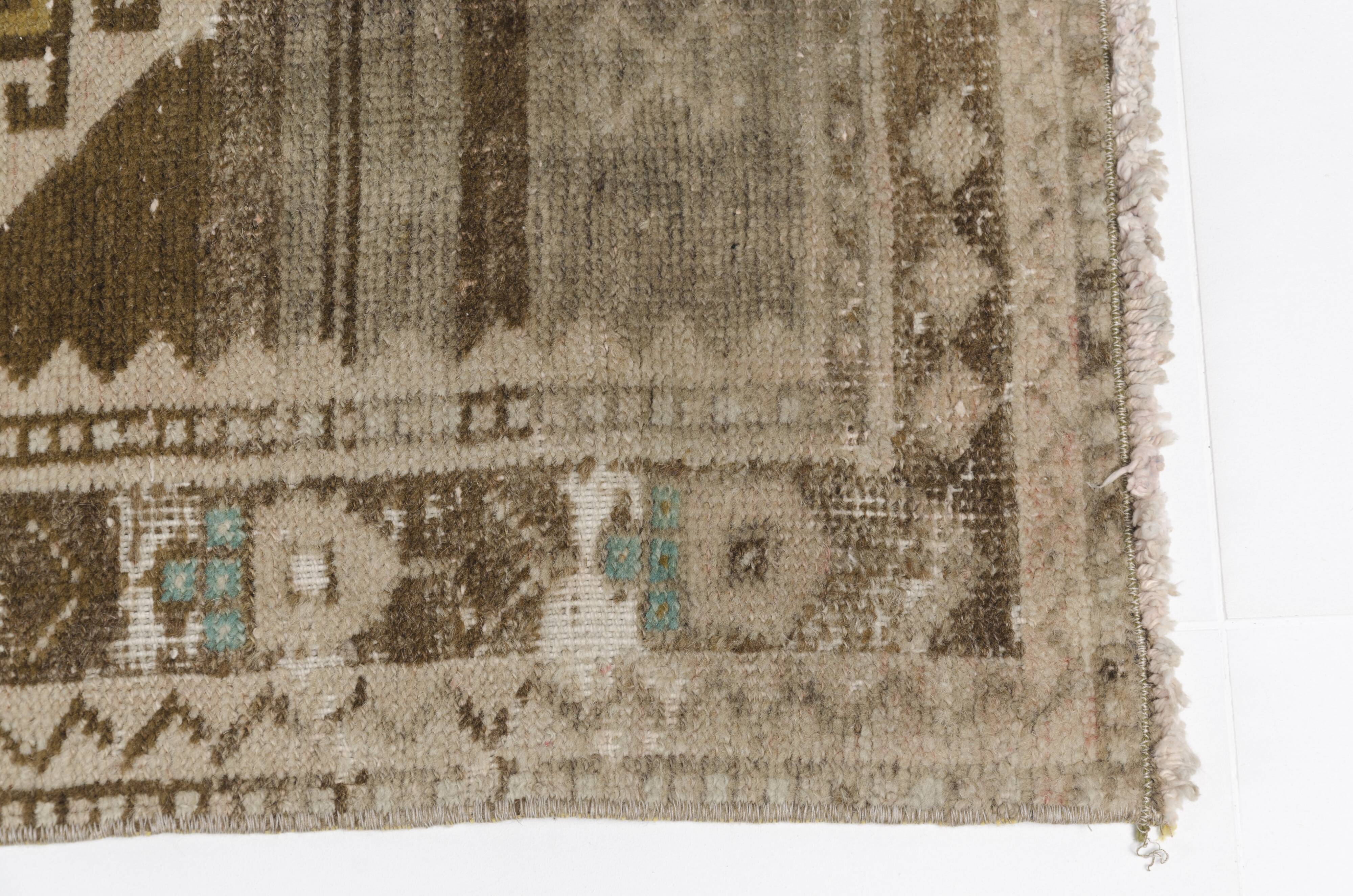 Oushak Brown Handmade Carpet