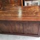 BUREAU A 9 TIROIRS EN NOYER 1900