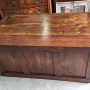BUREAU A 9 TIROIRS EN NOYER 1900