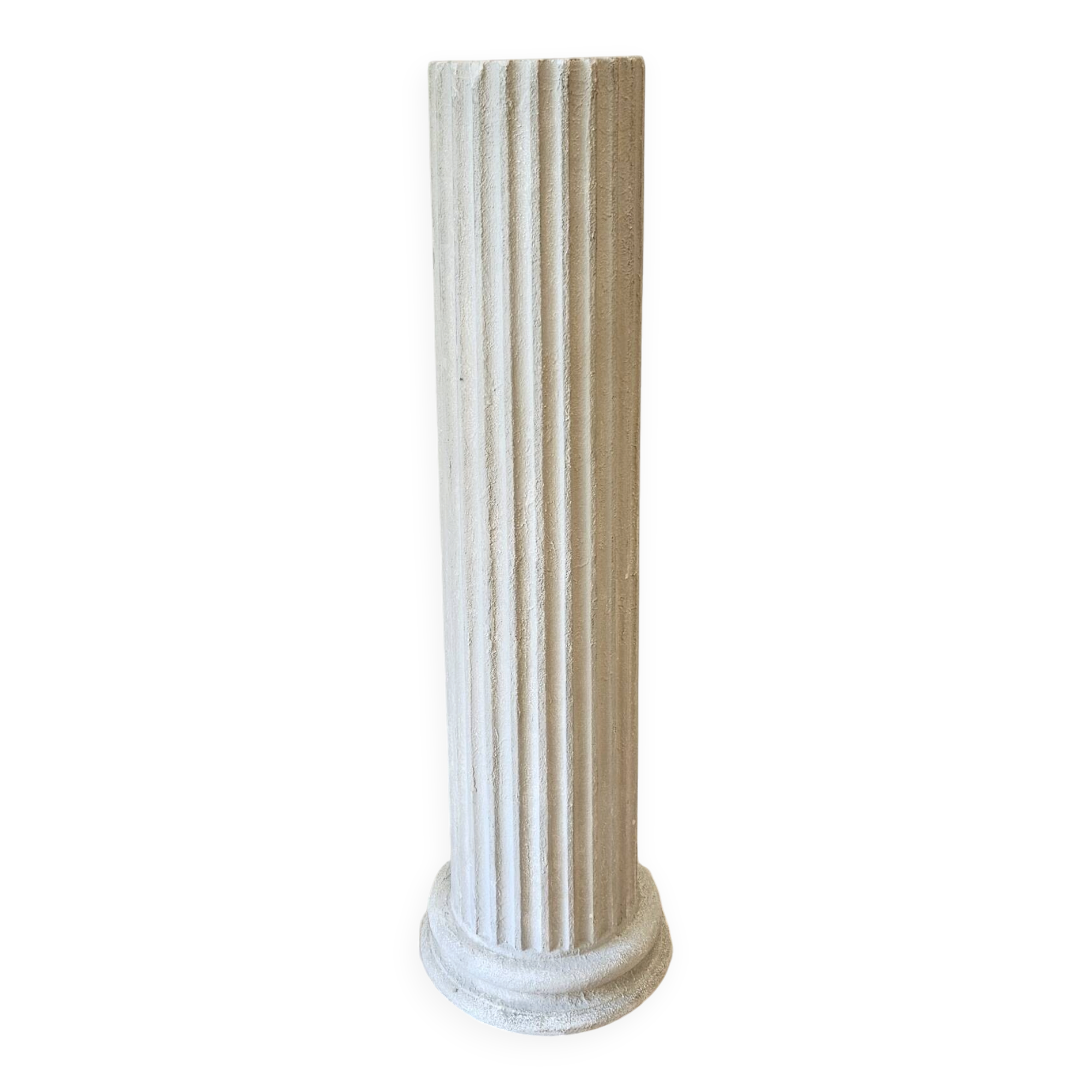 Fluted plaster column
