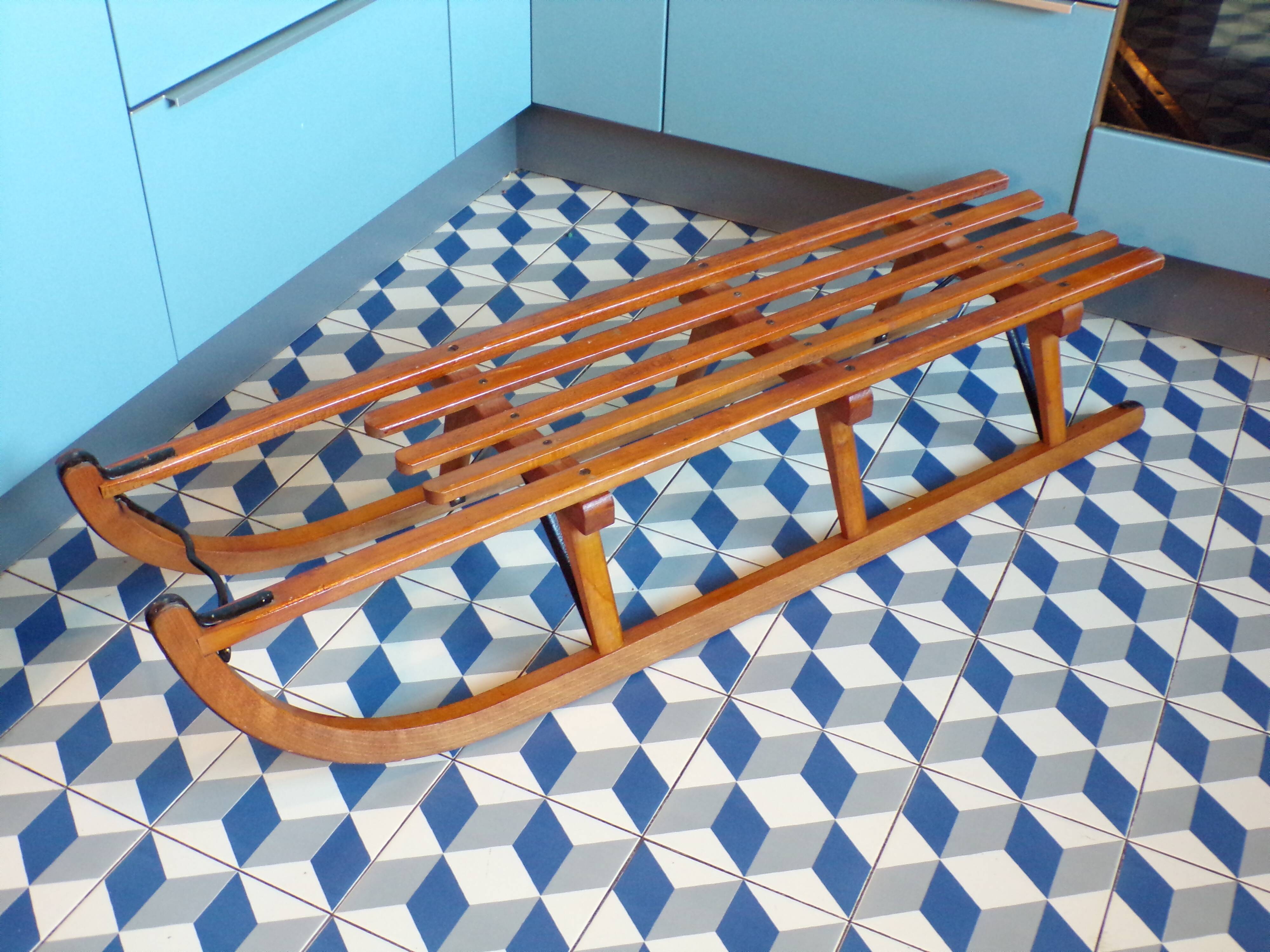 Davos wooden sled L=122cm