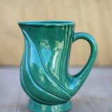 Vintage pitcher, vintage vase, Poët Laval turban model pitcher, PL France, vintage carafe, decoration