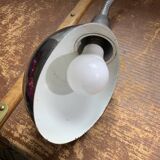 Old architect's lamp in chrome metal induction lighting vintage workshop in working order