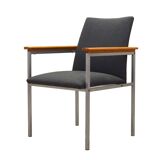 Grey armchair, Danish design, 1960s, designer: Sigvard Bernadotte, manufact