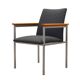 Grey armchair, Danish design, 1960s, designer: Sigvard Bernadotte, manufact