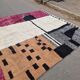 Tapis marocain fait main - marron, noir et rose - 3X2m