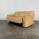 Swiss extendable 2-seater camel leather DeSede DS-44, 1970s.