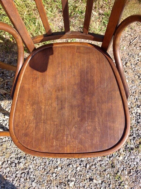 4 Baumann armchairs in bent wood