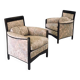 Postmodern Peggy Lounge Chairs by Umberto Asnago for Giorgetti, Italy, 1980s, Set of 2