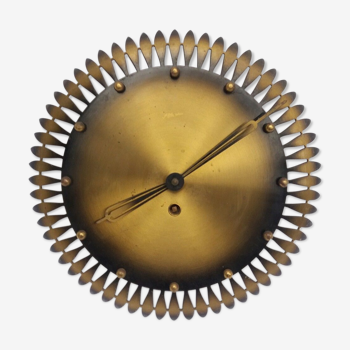 Horloge mécanique soleil moderniste en métal