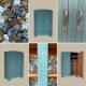 Armoire parisienne art déco bleue grisé 1930