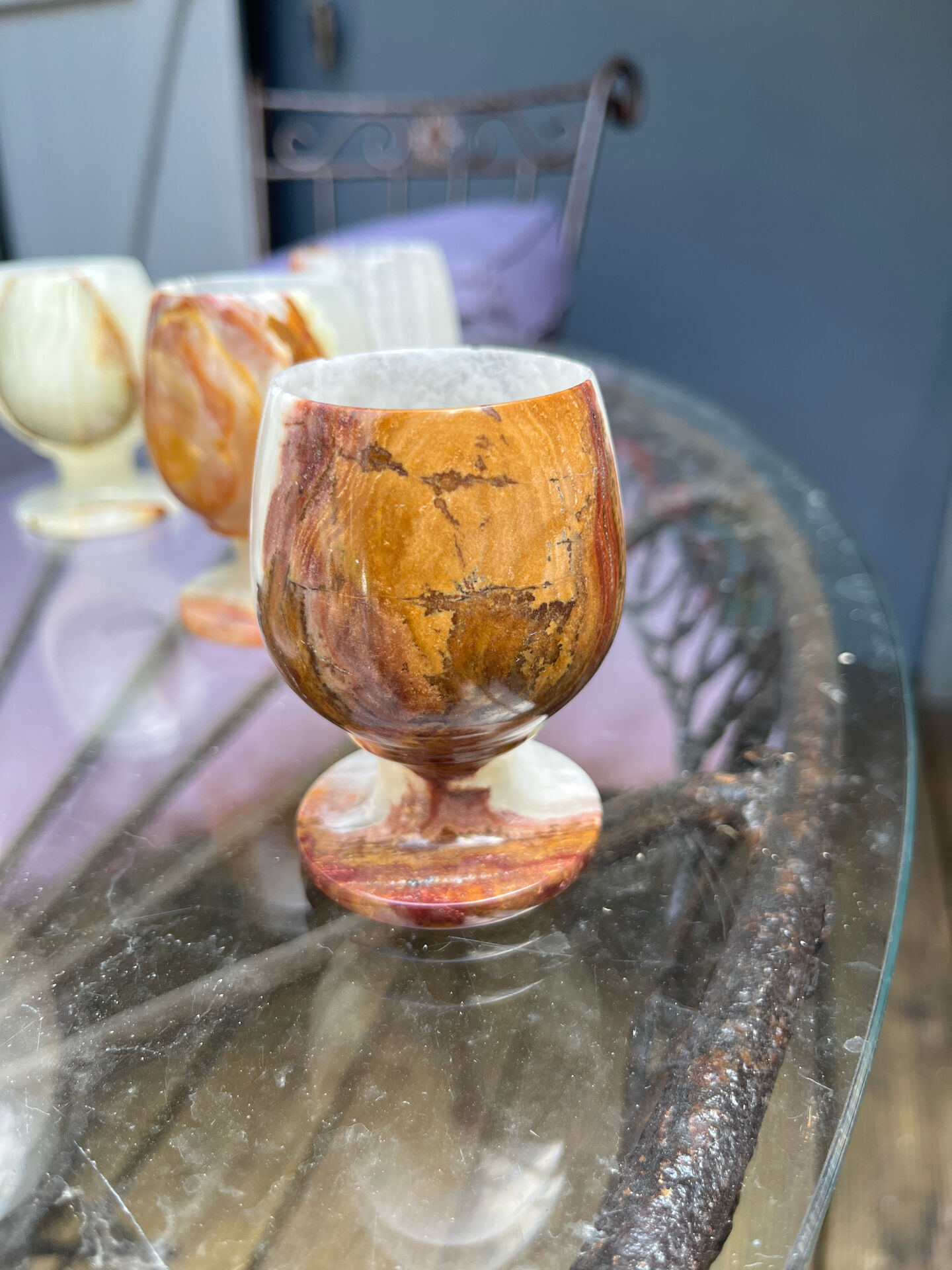 Onyx liqueur glasses