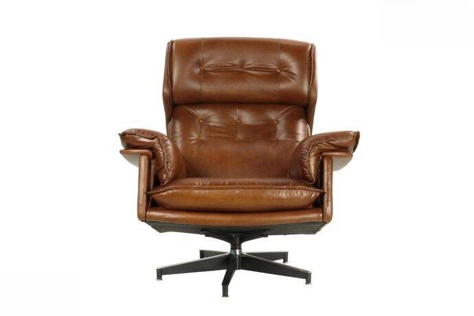 Havana Leather Armchair (New) - Decoduweb - free delivery