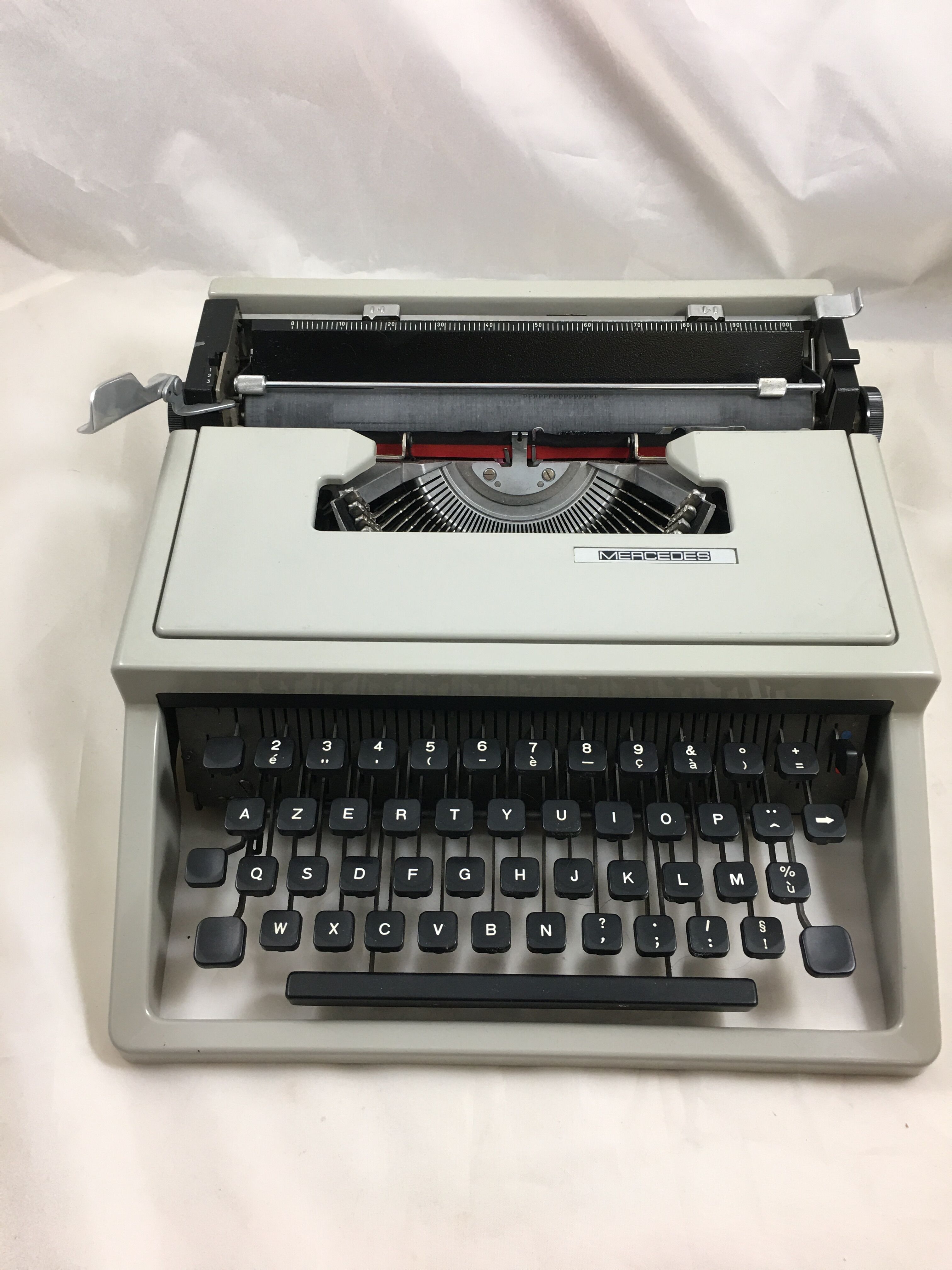 Mercedes portable typewriter with suitcase