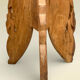 Ancienne petite table d’appoint tripode anglo-indienne en bois sculpté