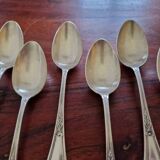 Christofle, Paris - Set of 7 dessert spoons - Empire style