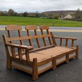 Canapé convertible Maison Regain en orme massif