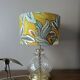 Hollywood Regency style lamp | Chic printed botanical lampshade