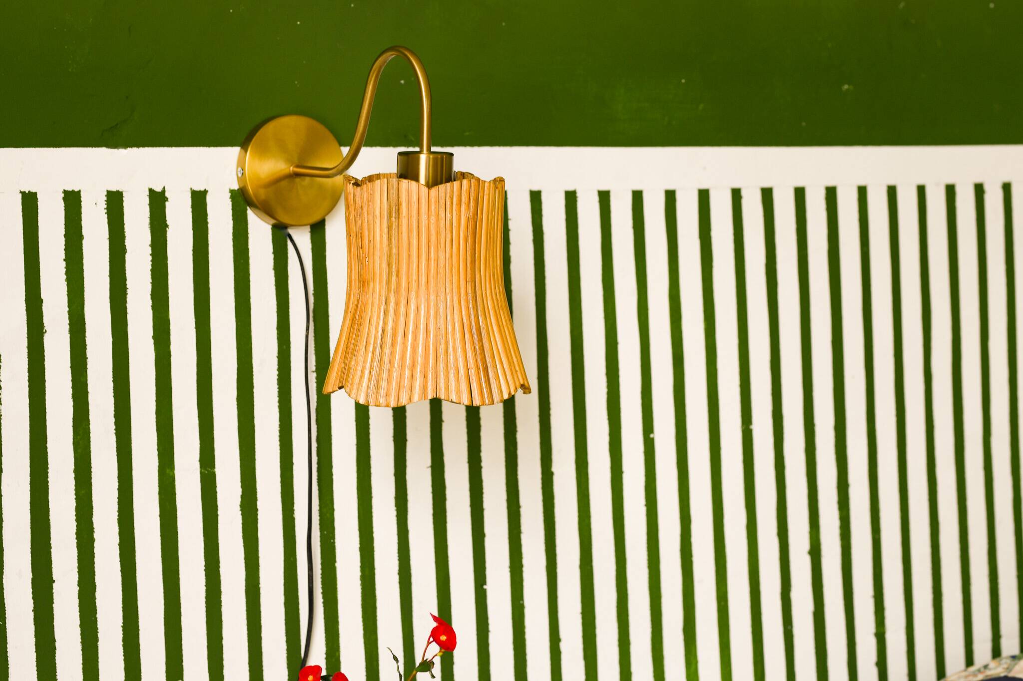 Mid century Modern Wall Sconce Lamp Floral Shape