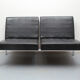 1960s 2-seater sofa in synthetic leather