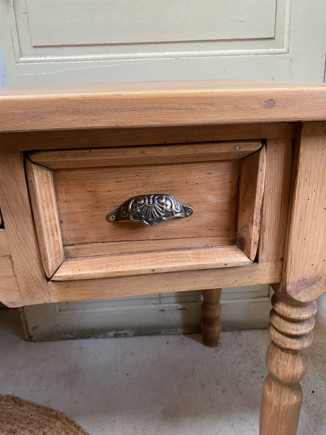 Old desk - natural patina - authentic charm