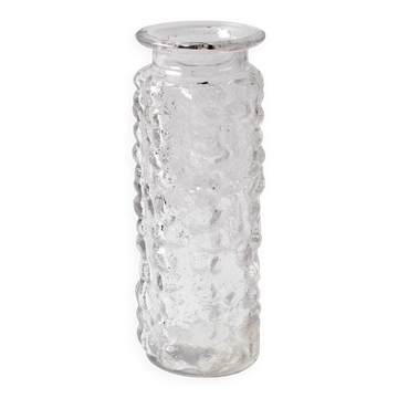 Vintage Stylish Pressed Glass Bubble Vase Designed by Vladislav Urban / 196