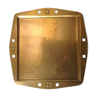 Brass art deco tray