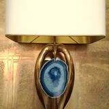 Willy Daro brass lamp, 1970s