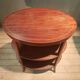 Oval gueridon with 3 trays