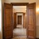6 solid oak partition doors, 277cm in height (exceptional model)