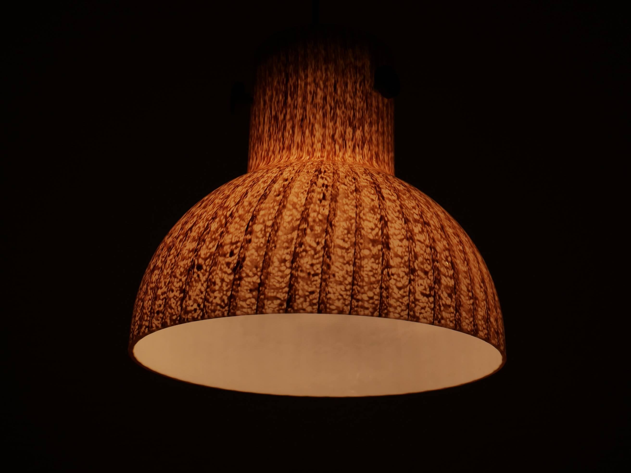 Peill and Putzler Design Glass Hanging Ceiling Lamp 1970s