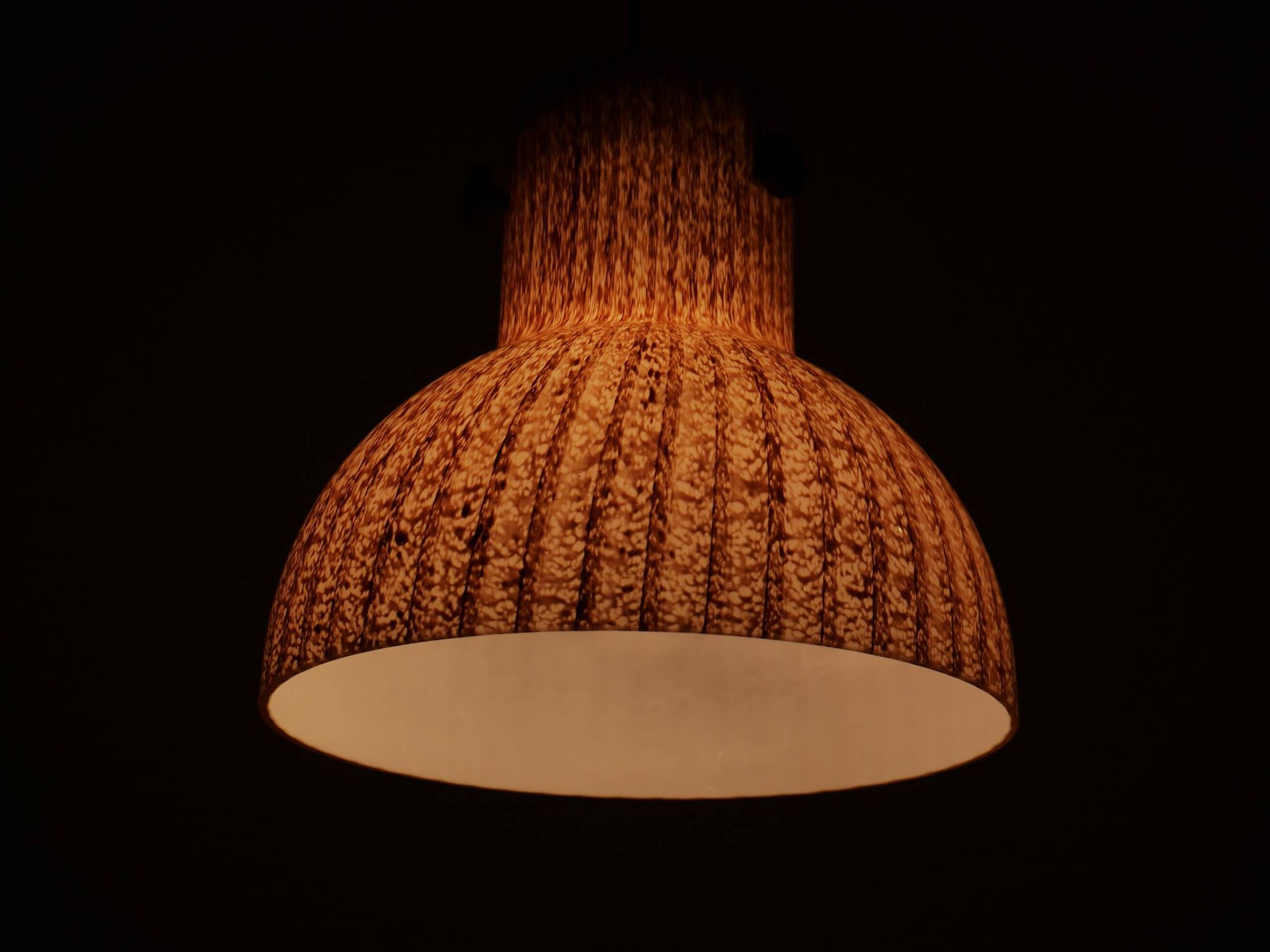 Peill and Putzler Design Glass Hanging Ceiling Lamp 1970s
