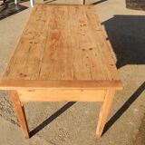 Old fir farmhouse table - 4 drawers
